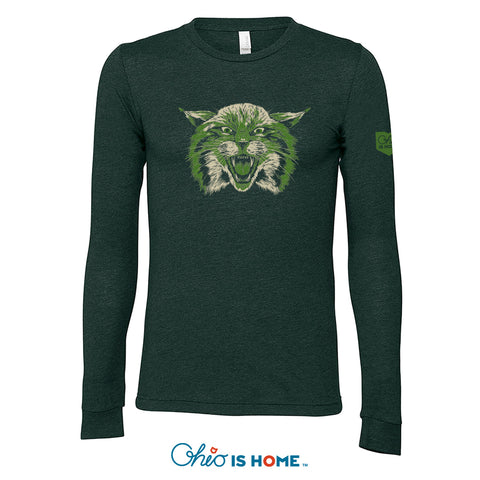 Bobcat Illustration Long Sleeve T-shirt