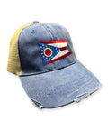 Ohio Flag Hat Blue